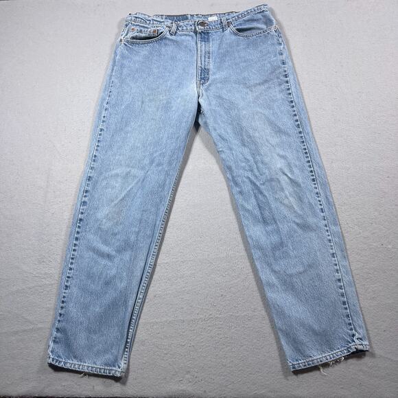 Levi’s 550 Jeans Men 38x32 Relaxed Fit Light Wash Made in USA Denim‎ Tag 40x32 - Picture 1 of 13